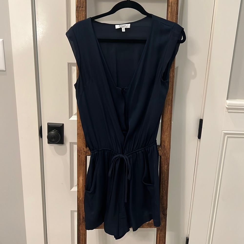 Silk romper with pockets!